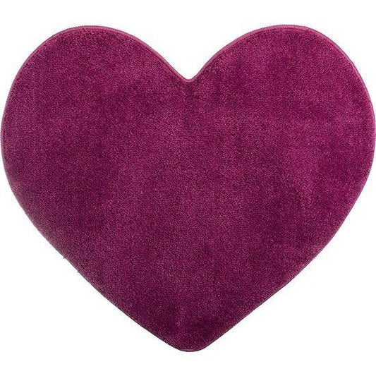 Tappetino da bagno 70×80 cm Prugna Cuore Viola – Assorbente e Antiscivolo | Ymonde®