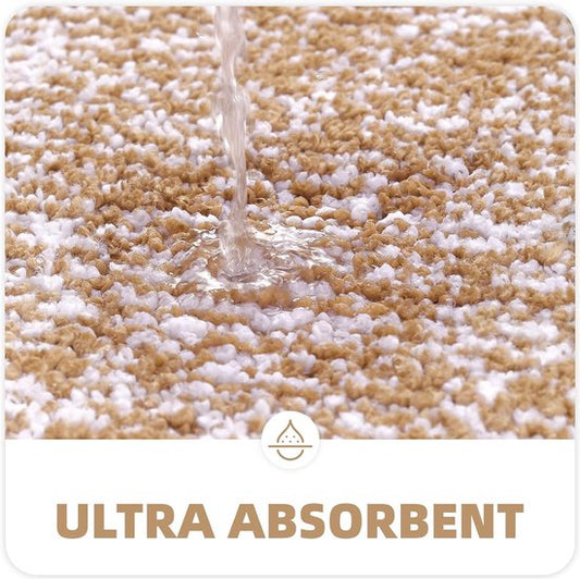 Tappetino da bagno 60×90 cm Marrone – Morbido, antiscivolo e ad asciugatura rapida | Ymonde®