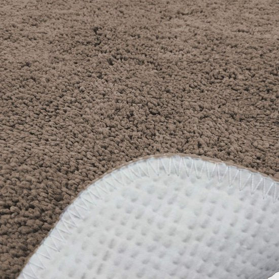 GrandLuxe Stor Taupe Badematte 70×120 cm – Sklisikker og myk | Ymonde®