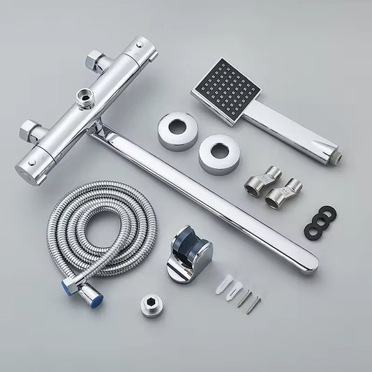 Set doccia termostatico ChromeClean con rubinetto doccia a bocca lunga | Ymonde