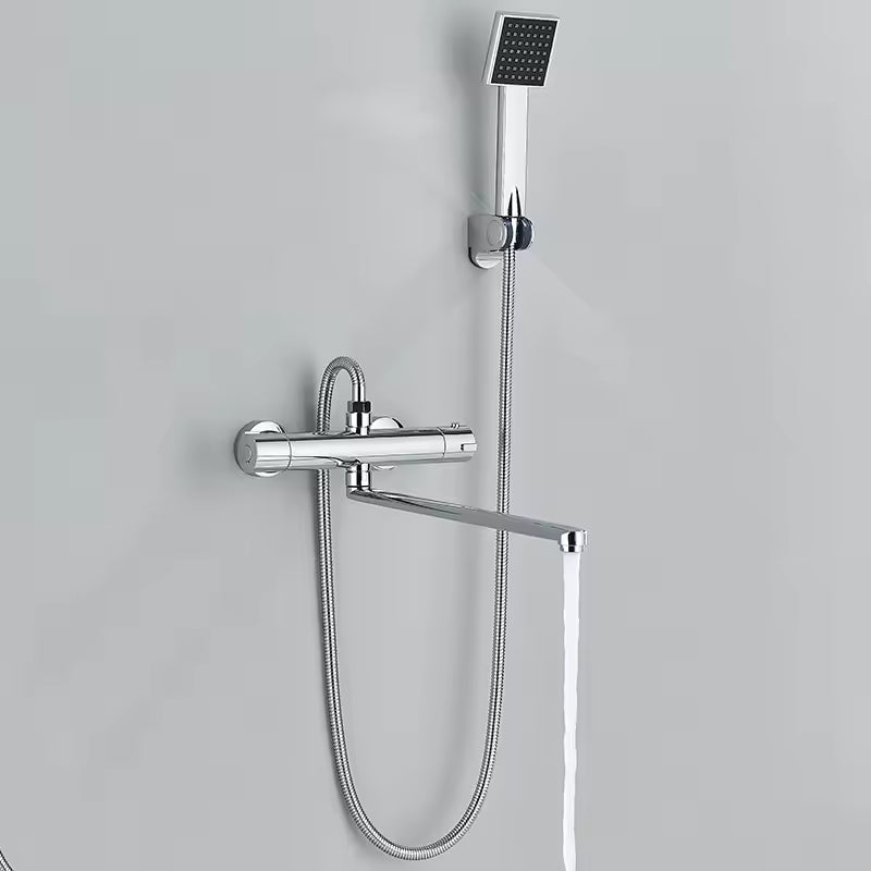 Set doccia termostatico ChromeClean con rubinetto doccia a bocca lunga | Ymonde