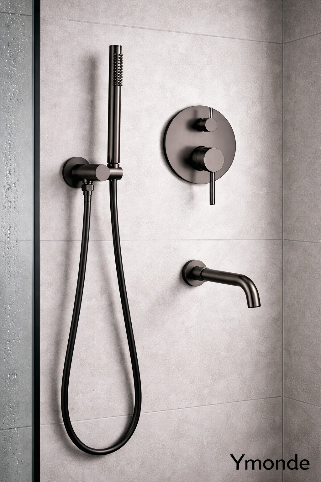 Thermostatic Three-Piece Hand Shower Set - Bar Hand Shower & Faucet | Ymonde ©
