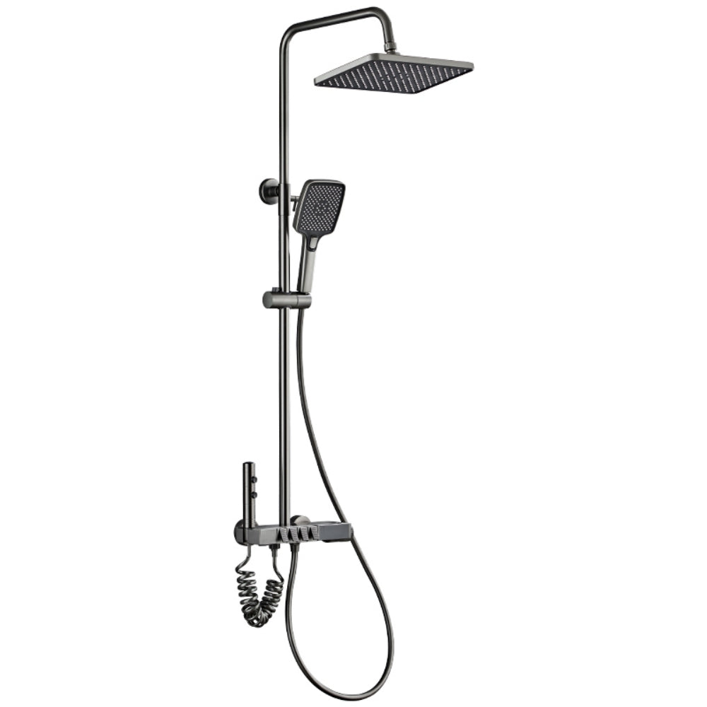 ZenithFlow Digital Wellness Shower - Thermostatic Surface-mounted Shower Set | Ymonde