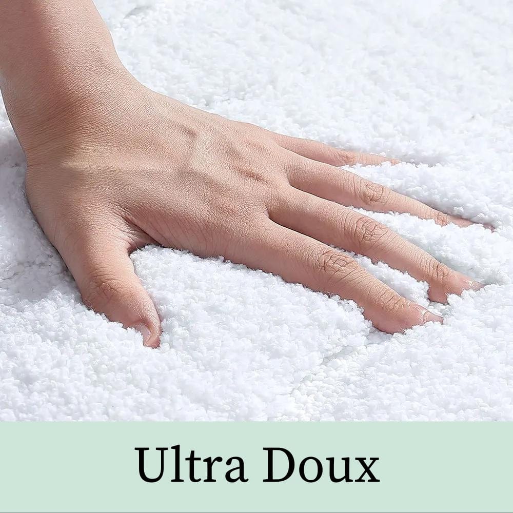 GrayGulf Bath Mat – Extra Thick Light Gray Mat with Non-Slip | Ymonde