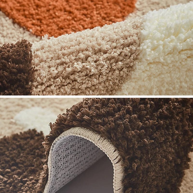 BrownyDry Bath Mat – Extra Thick Bathroom Mat Brown & Beige | Ymonde