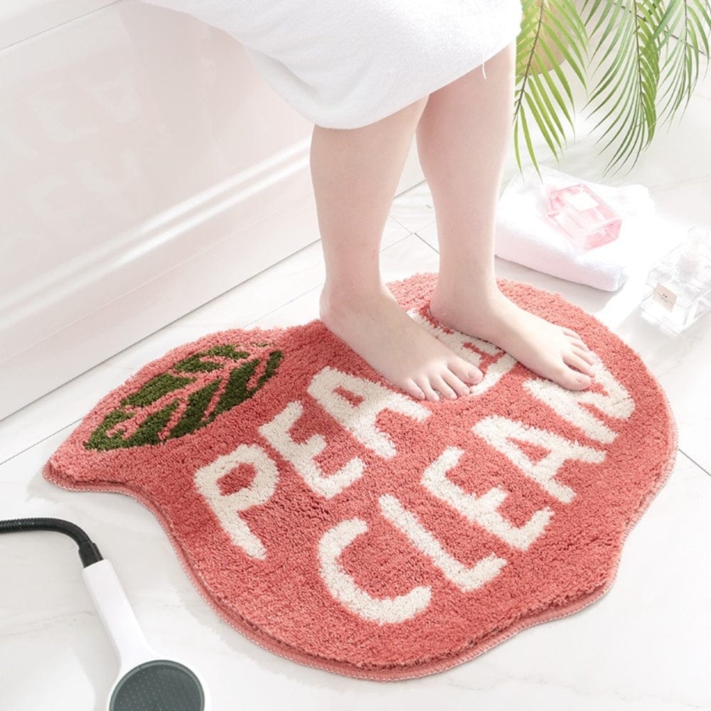 Ultra Soft Peach Bath Mat – Non-Slip & Quick Dry | Ymonde