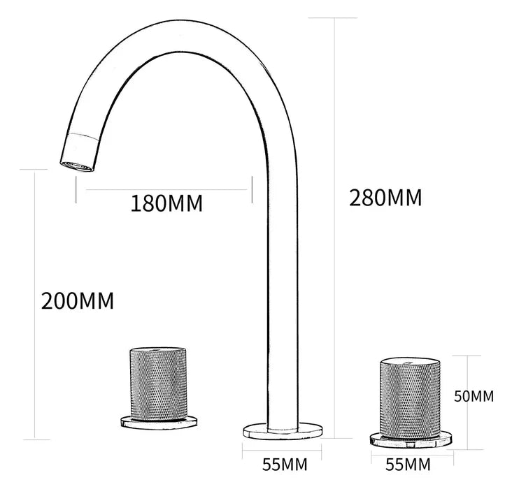 Ardelle Sink Faucet - Modern Mixer Tap Sleek Design | Ymonde