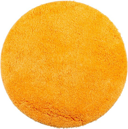 Ronde honinggele badmat 60 cm zacht waterabsorberend met antislip | Ymonde