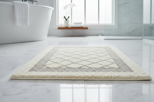 Luxe badmat met anti-slip voor veilig gebruik naast bad of douche