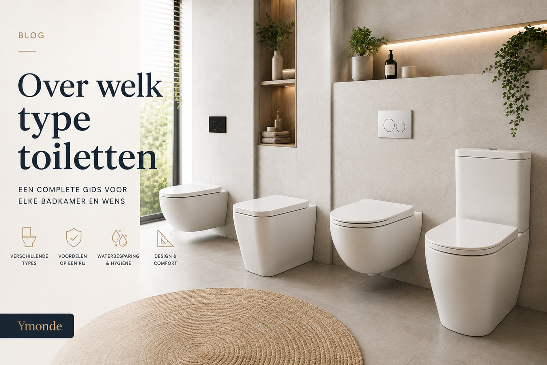 Verschillende soorten toiletten voor badkamer en toiletruimte