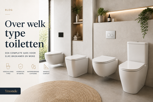 Verschillende soorten toiletten voor badkamer en toiletruimte