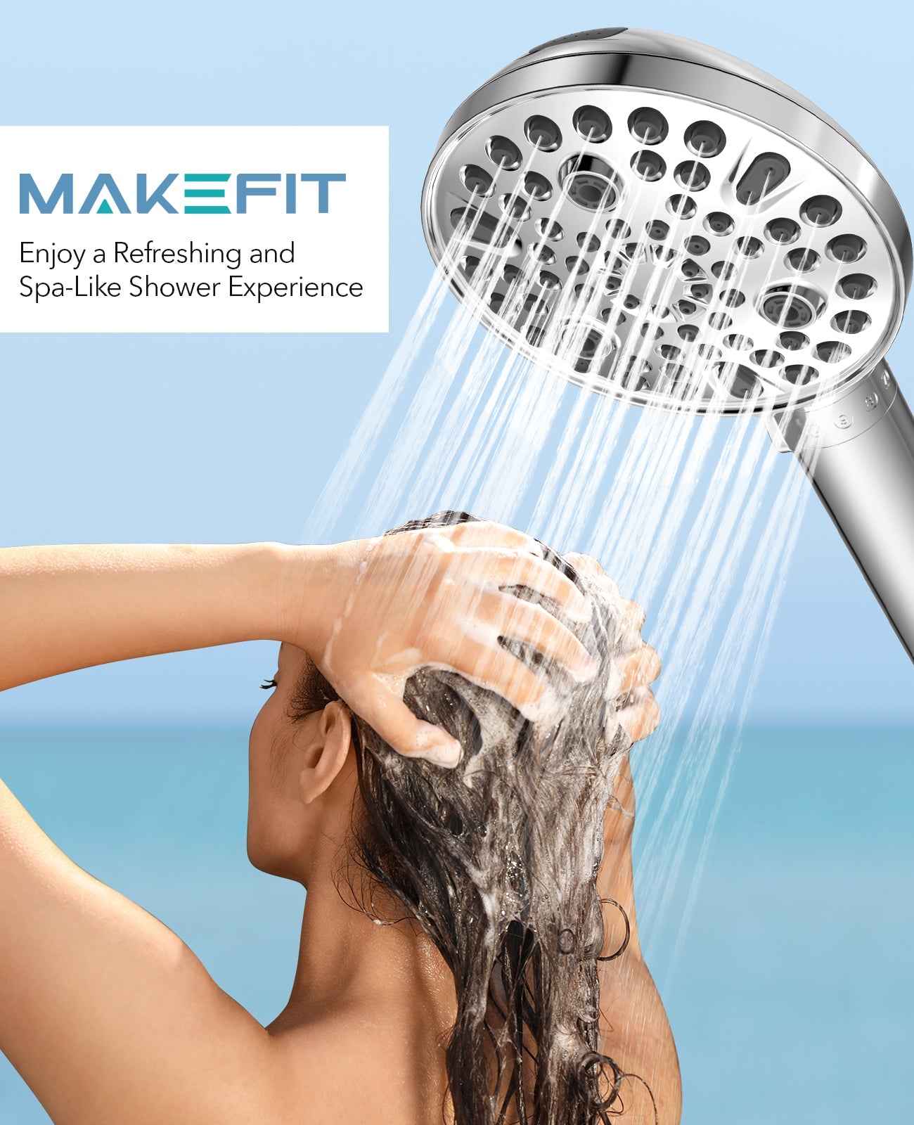 HydroPure Shower Head – 10 Settings & Mineral Filter Hand Shower | Ymonde