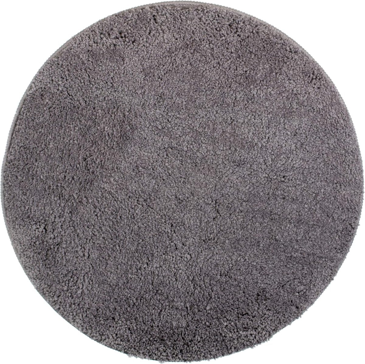 SoftCircle Grey Round Bath Mat Ø60 cm – Grey Non-slip & Water-absorbent