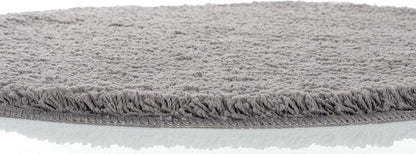 SoftCircle Grey Round Bath Mat Ø60 cm – Grey Non-slip & Water-absorbent