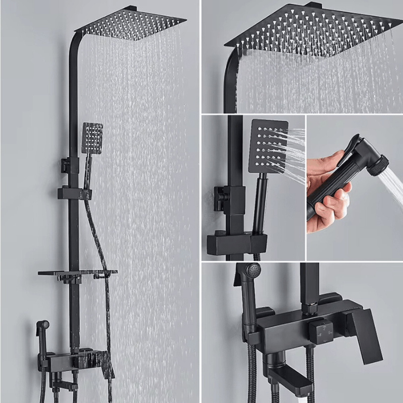 FlowLine duschset - Regnduschtermostatspruta | Ymonde
