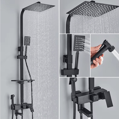 FlowLine duschset - Regnduschtermostatspruta | Ymonde