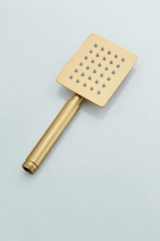 Βουρτσισμένο χρυσό ορθογώνιο ντους – Πολυτελές ντους βροχής | Ymonde