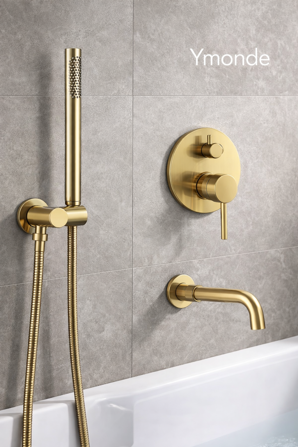 Thermostatic Three-Piece Hand Shower Set - Bar Hand Shower & Faucet | Ymonde ©