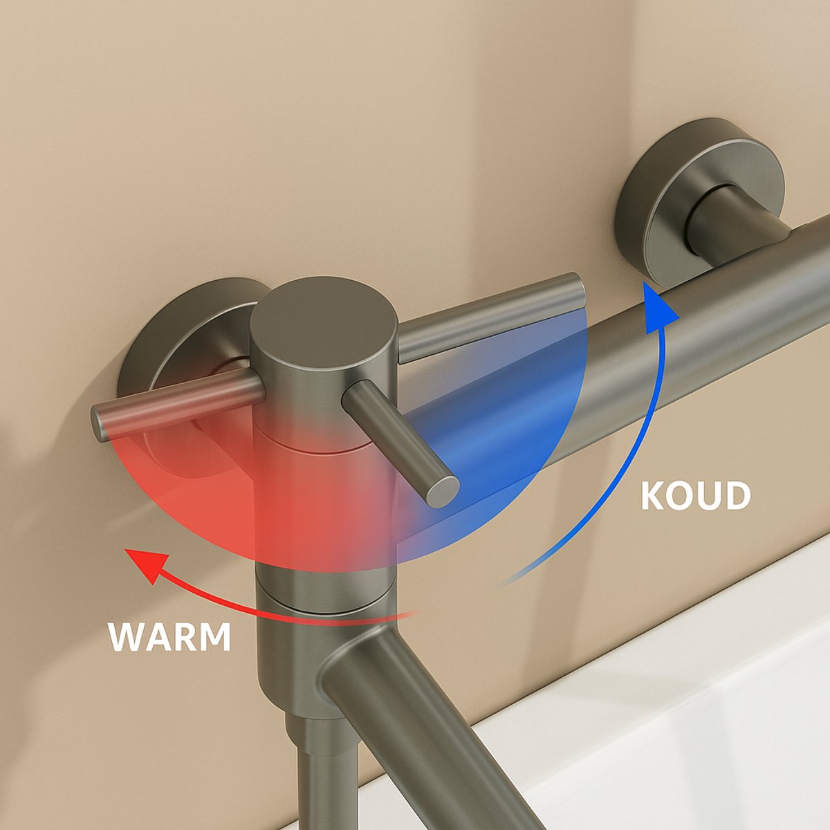 High Pressure Shower Set – Energy-Efficient Hand Shower – Powerful Water Jet – Chrome