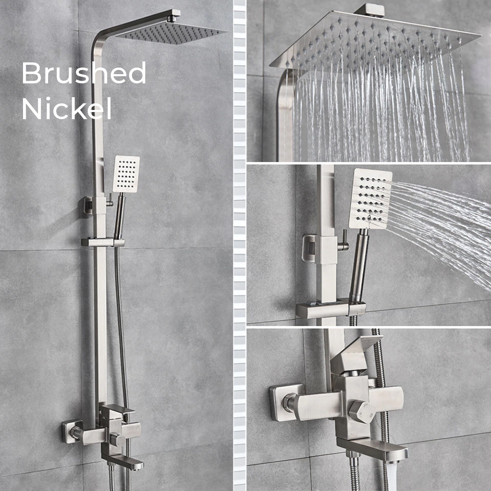 NordicRain Duschset - Regndusch Handdusch Modern | Ymonde
