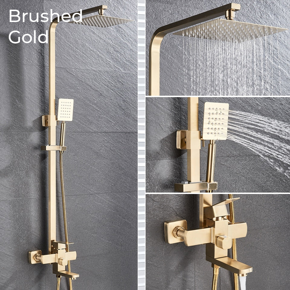 NordicRain Duschset - Regndusch Handdusch Modern | Ymonde