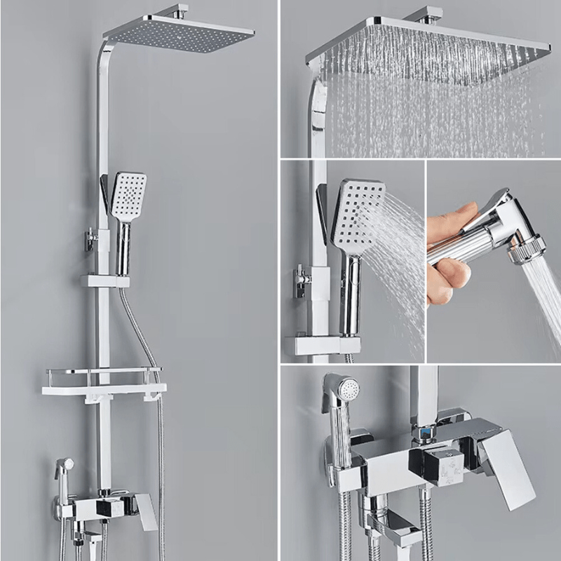 FlowLine duschset - Regnduschtermostatspruta | Ymonde