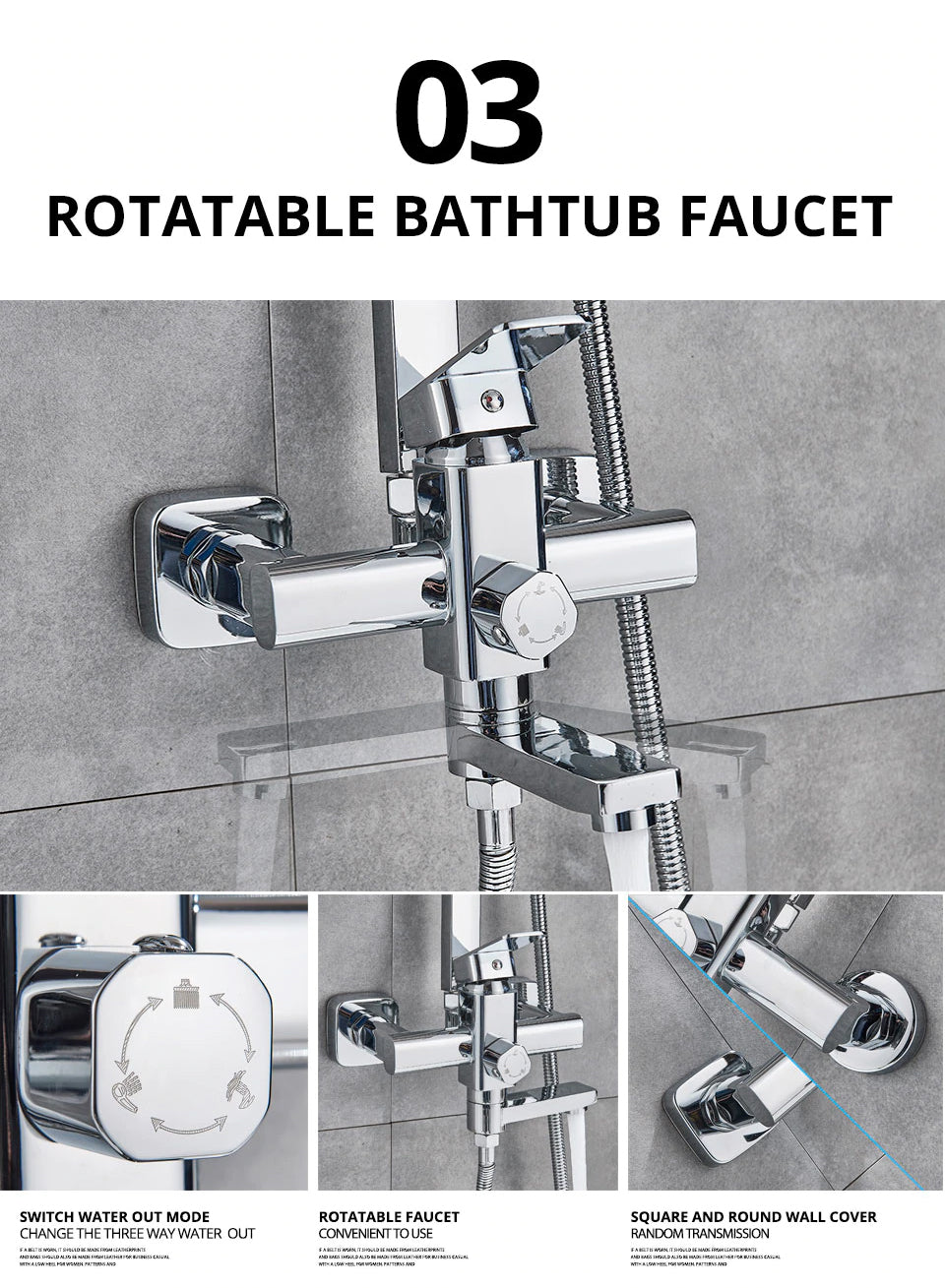 NordicRain Duschset - Regndusch Handdusch Modern | Ymonde
