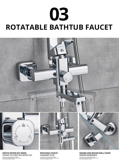 NordicRain Duschset - Regndusch Handdusch Modern | Ymonde