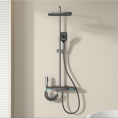 SmartTemp Shower Set - Thermostatic Rain Shower with Digital Display | Ymonde