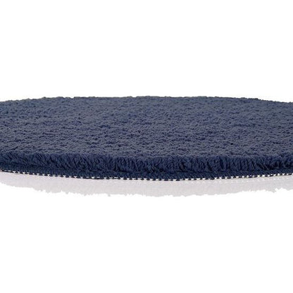 OceanComfort Round Bath Mat Ø60 cm – Navy Blue Non-slip & Soft