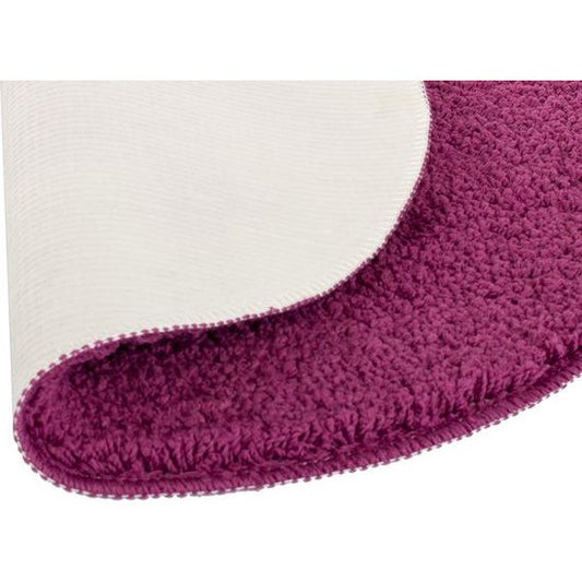 Ronde Badmat Ø60 cm Frambooskleurig – Paars Antislip & Zacht | Ymonde®