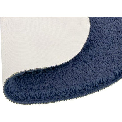 OceanComfort Round Bath Mat Ø60 cm – Navy Blue Non-slip & Soft