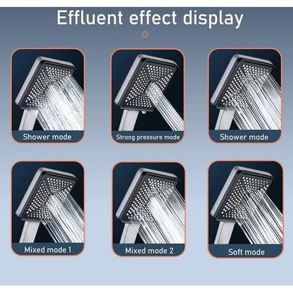 HydroForce Shower Head - High Pressure 6 Positions Square | Ymonde