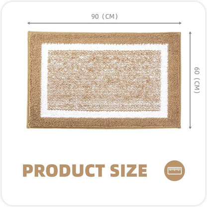 Bath Mat 60×90 cm Brown – Soft, Non-Slip & Quick-Drying | Ymonde®
