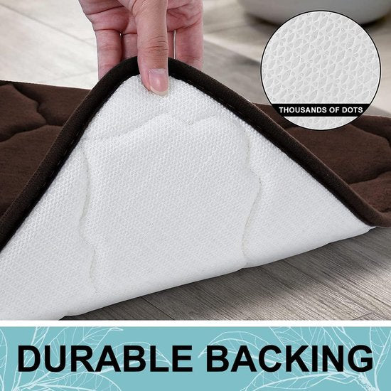 Chestnut Comfort Badmatta - Memory Foam Microfiber 40x60 | Ymonde