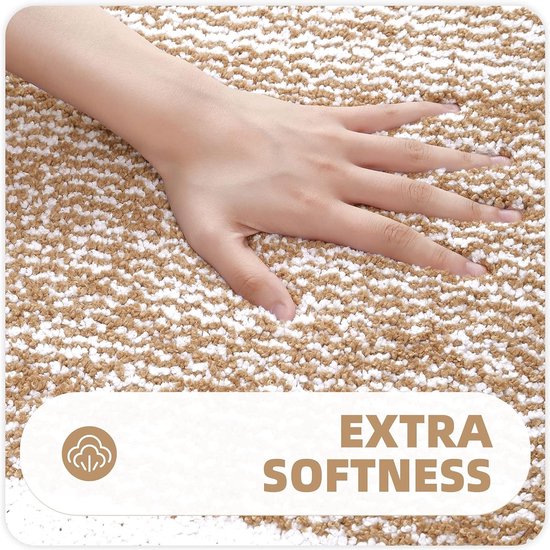 Bath Mat 60×90 cm Brown – Soft, Non-Slip & Quick-Drying | Ymonde®