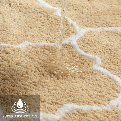 Sahara Luxury Badematte - Anti-skli mikrofiber 50x80 Beige | Ymonde