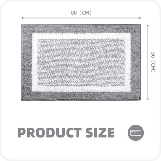 SoftNest Bath Mat 50x75 cm - Non-slip Microfiber Bathroom Carpet | Ymonde