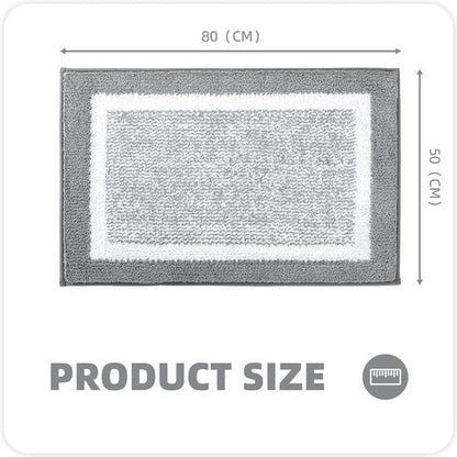 SoftNest Bath Mat 50x75 cm - Non-slip Microfiber Bathroom Carpet | Ymonde