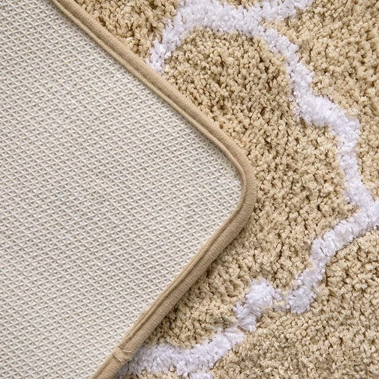 Sahara Luxury Badematte - Anti-skli mikrofiber 50x80 Beige | Ymonde