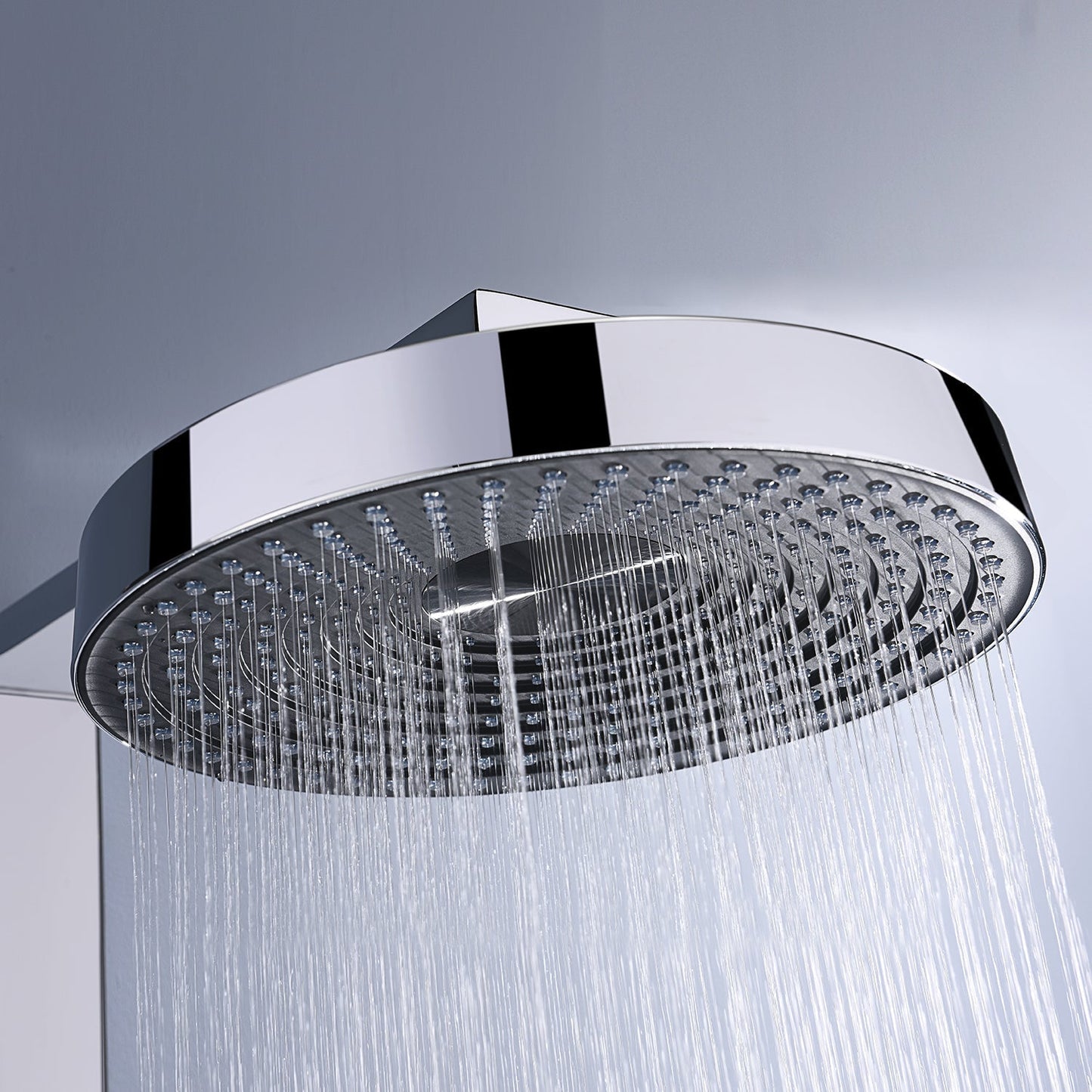 ChromeFlow Surface-mounted Rain Shower - Thermostatic Shower Set Chrome | Ymonde