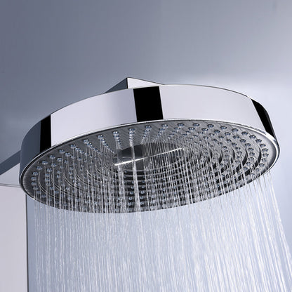 ChromeFlow Surface-mounted Rain Shower - Thermostatic Shower Set Chrome | Ymonde