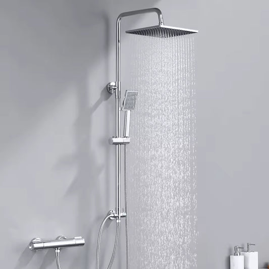 ChromeSense Shower Set - Chrome Rain Shower and Hand Shower | Ymonde