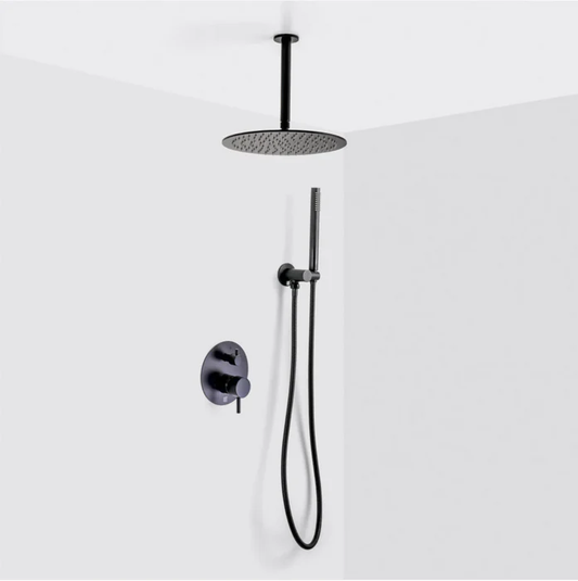 SkyRain Inbouw Regendouche - Plafondgemonteerde Thermostatische Doucheset | Ymonde