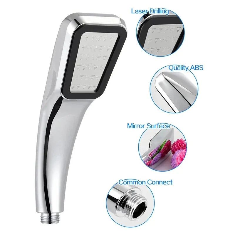 SilverSpray Hand Shower 300-Holes Shower Head with High Pressure and Water Saving | Ymonde