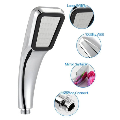 SilverSpray Hand Shower 300-Holes Shower Head with High Pressure and Water Saving | Ymonde