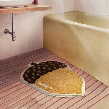 ChestnutSoft Bath Mat - Chestnut Shape Non-slip Soft | Ymonde