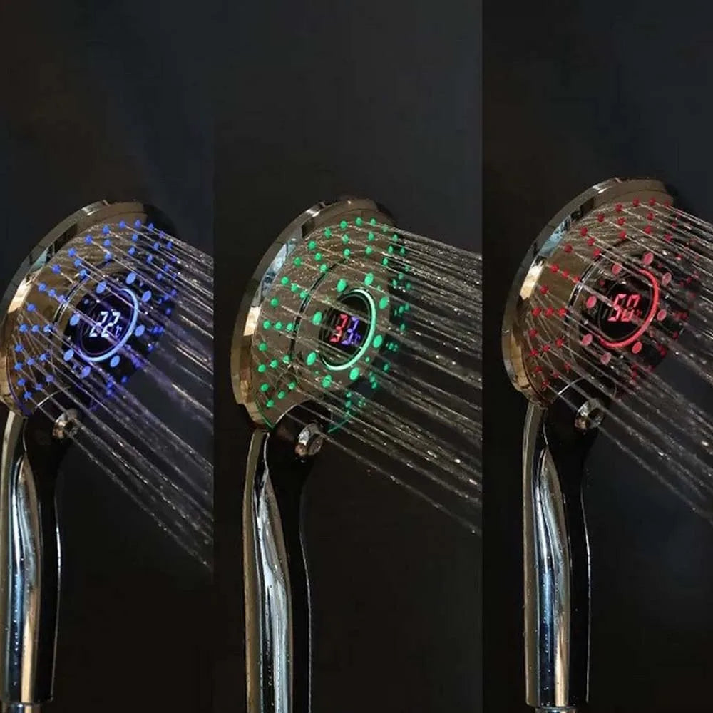 ThermaGlow Shower Head - LED Display High Pressure | Ymonde
