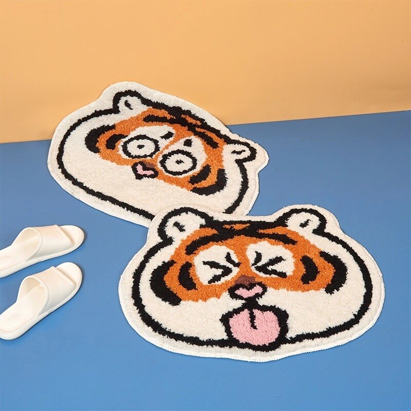 TigerSoft Bath Mat - Kawaii Tiger Non-slip Soft | Ymonde
