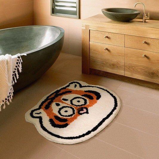 TigerSoft Badmat - Kawaii Tijger Antislip Zacht | Ymonde